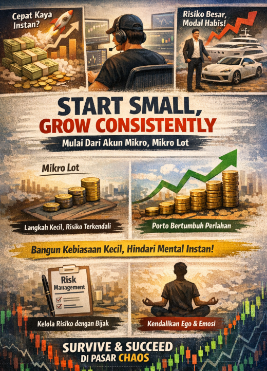 Belajar Trading Gak Perlu Modal Besar! Bangun Portofolio dengan Akun Micro Forex