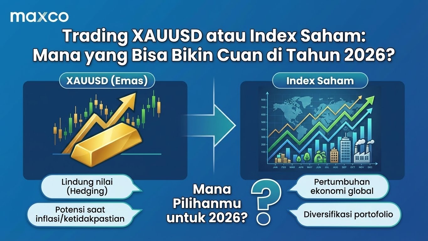 Trading XAUUSD atau Index Saham: Mana yang Bisa Bikin Cuan di Tahun 2026?