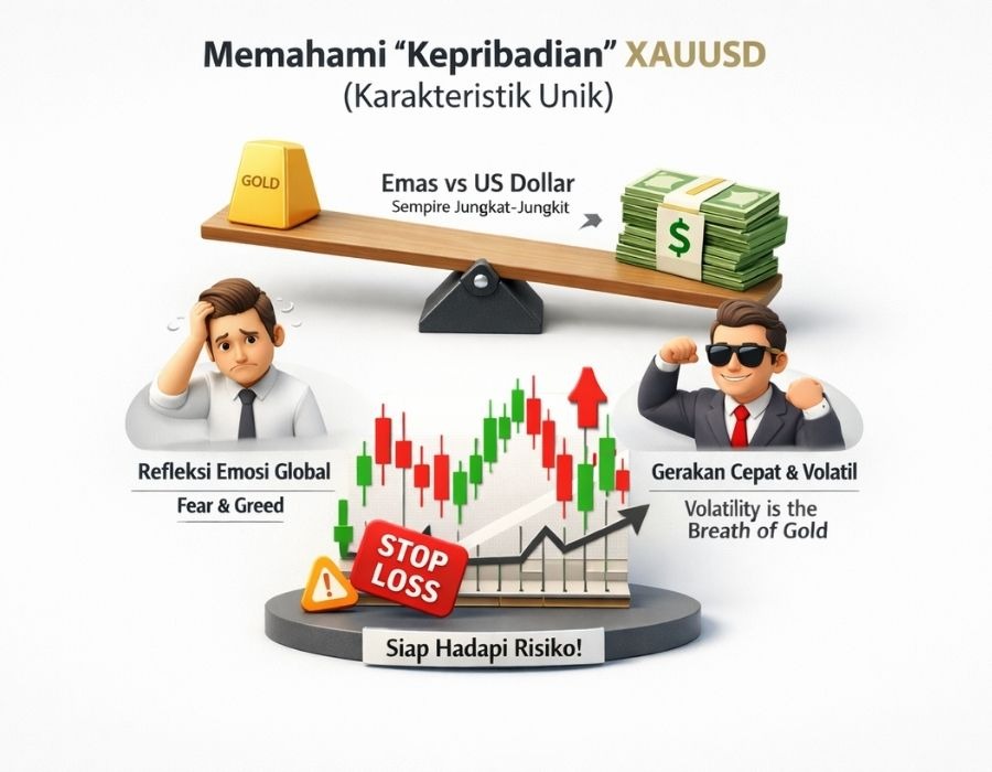 Analisis XAUUSD (Karakteristik Unik)