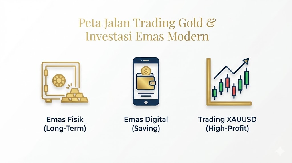 Mengenal Tiga Cara Jual Beli Mulai Dari Emas Fisik Hingga Trading Gold Online