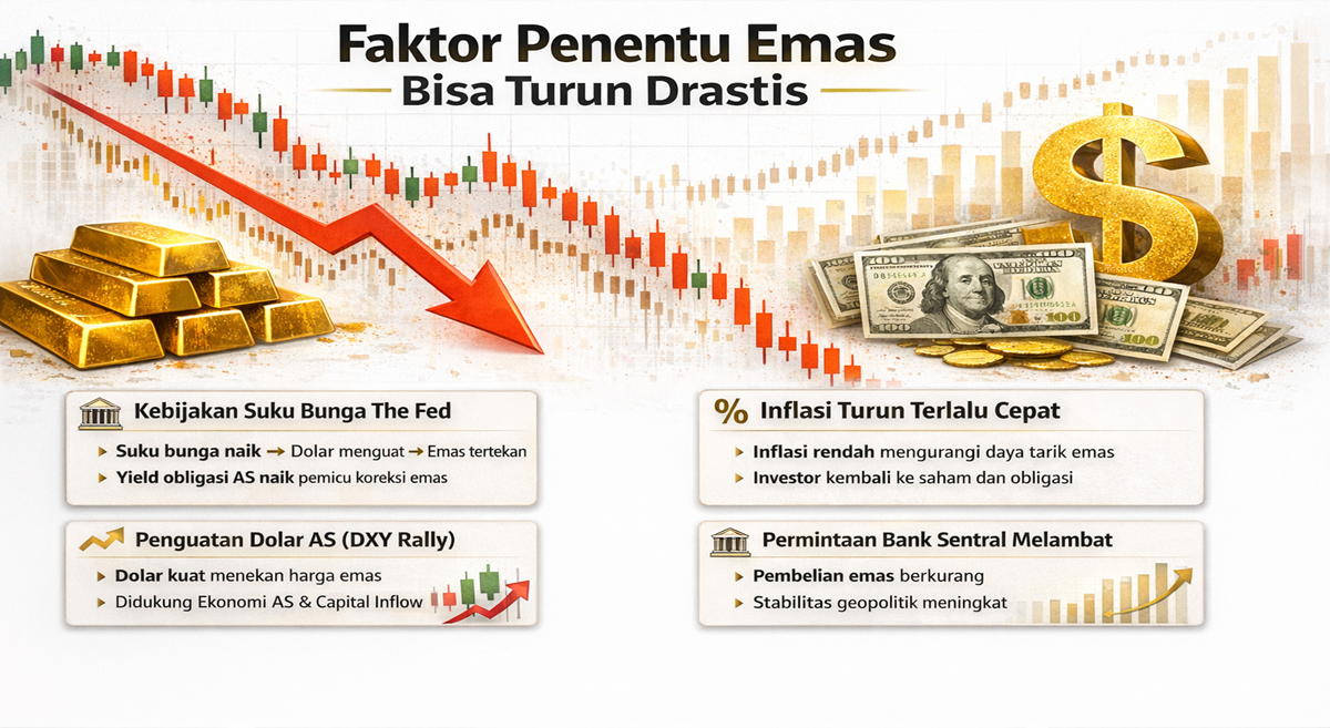 Proyeksi Harga Emas 2026: Kapan Emas Turun Drastis di Tengah Volatilitas Global?