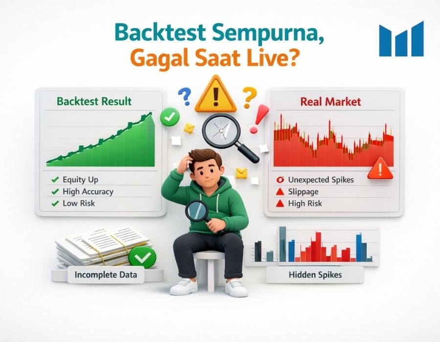 Kenapa Backtest Trading Bisa Terlihat “Sempurna” Tapi Gagal Saat Live?