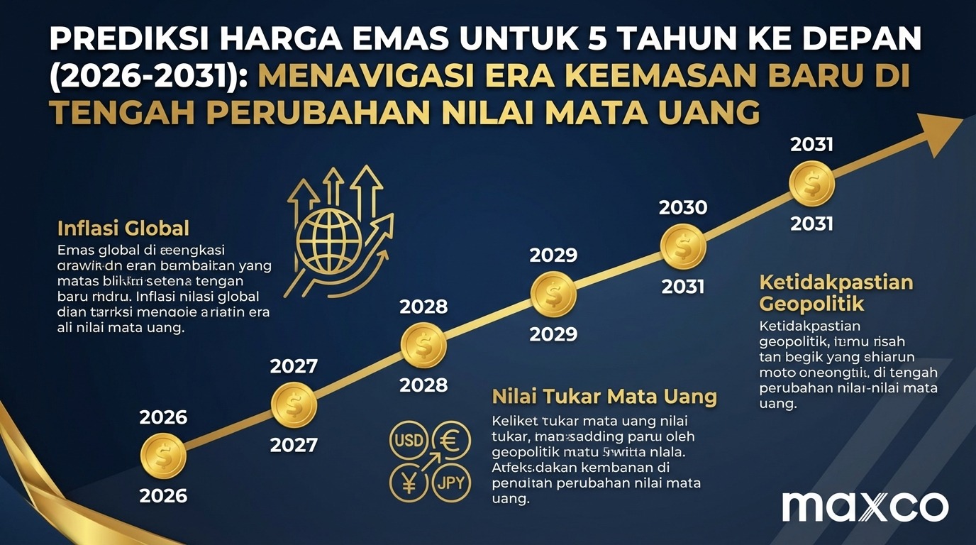 Prediksi Harga Emas 5 Tahun Ke Depan (2026-2031): Mengarungi Zaman Keemasan Baru di Tengah Perubahan Nilai Uang