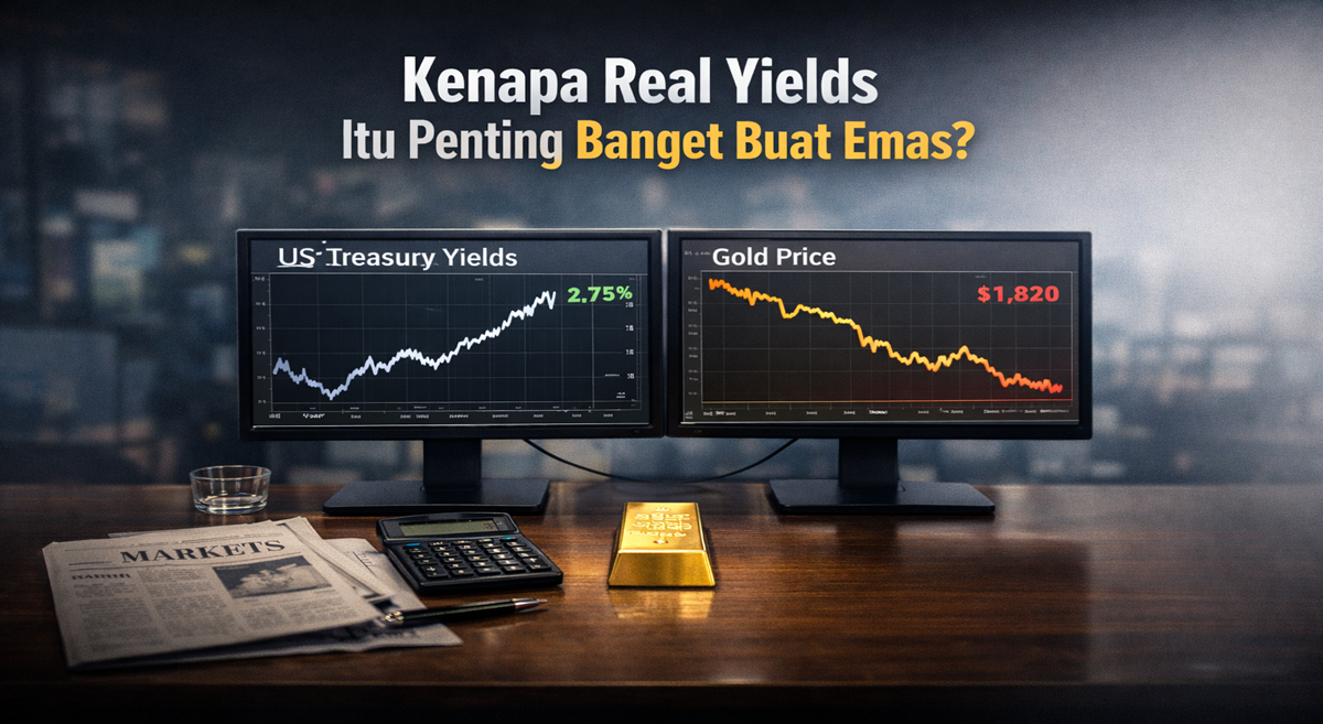Apakah Emas Akan Turun Lagi? Mengukur Dampak Real Yields dan Rebound Indeks Dolar