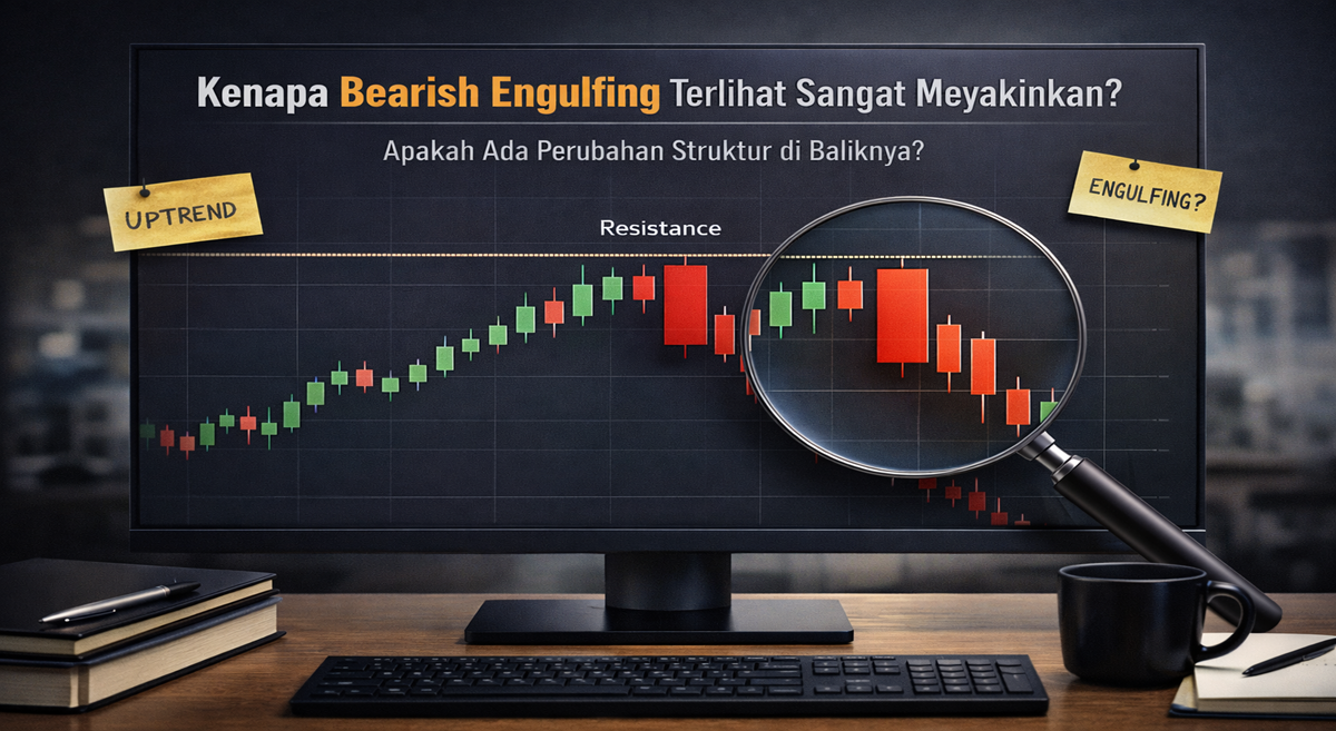 Kenapa Bearish Engulfing Pattern Terlihat Sangat Meyakinkan?