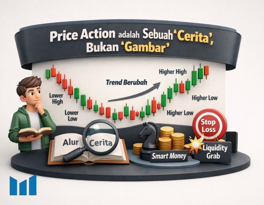 Menggeser Paradigma: Price Action Adalah "Cerita", Bukan "Gambar"