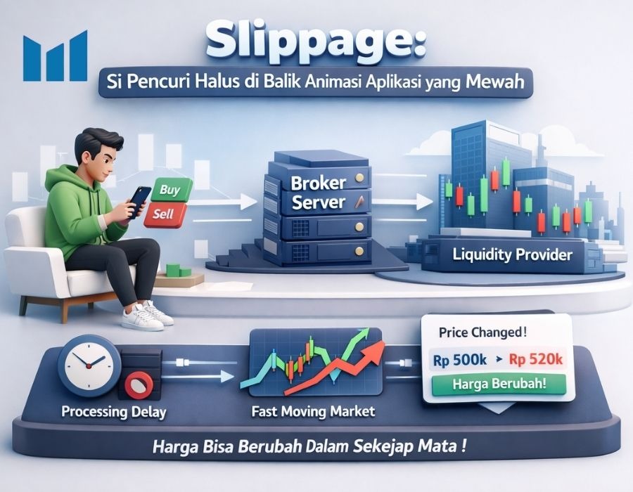 Aplikasi Trading Terbaik Kamu Punya 'Slippage' Gede? Rahasia Kenapa Harga di Layar Beda Sama Harga Eksekusi