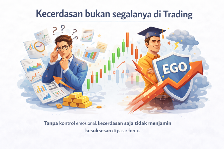 Mengapa Trader Pintar Tetap Gagal ? Pentingnya Psikologi Trading di Balik Pergerakan Emas