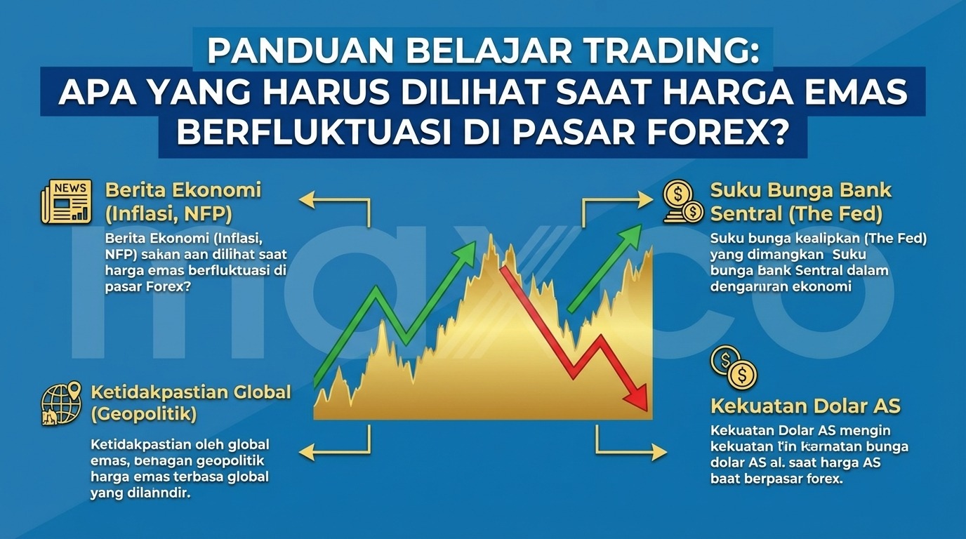 Panduan Belajar Trading: Apa yang Harus Diperhatikan Saat Pergerakan Harga Emas Forex Naik Turun?