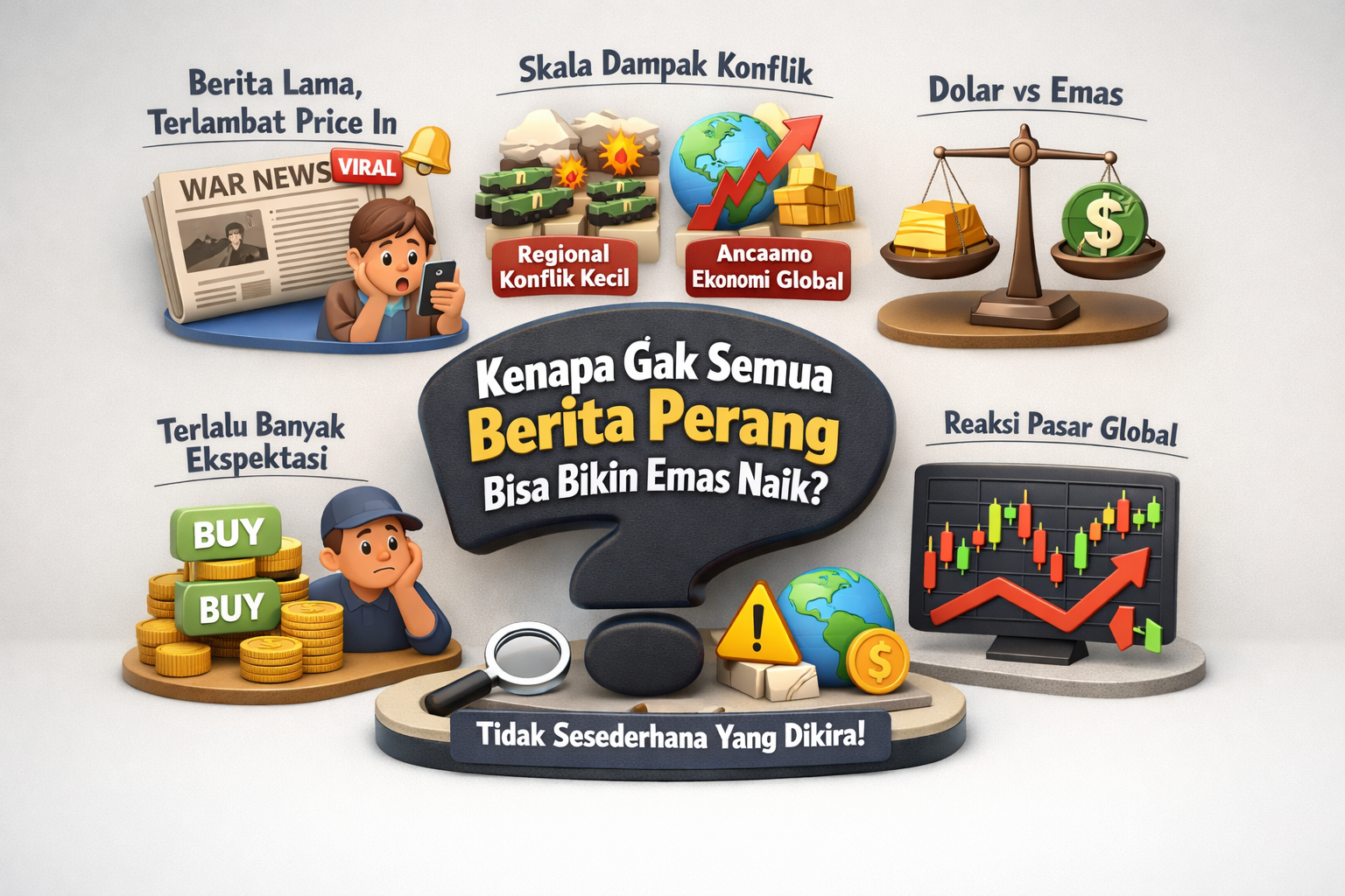 Cara Bedain Noise vs Sinyal Real di Analisa XAUUSD Harian Kamu
