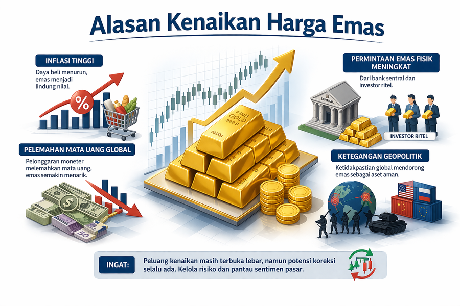 Analisa Emas 2026–2027: Apakah Tren Bullish Akan Berlanjut atau Justru Berbalik Arah?