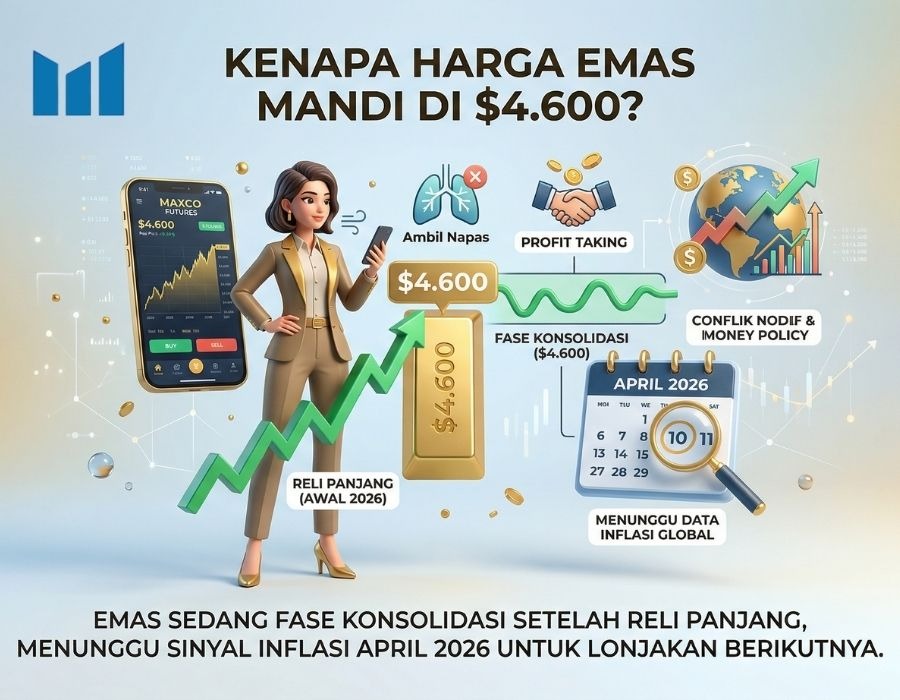 Kapan Emas Naik Lagi? Cek Prediksi XAUUSD 2026 dan Keunggulan Trading di Maxco