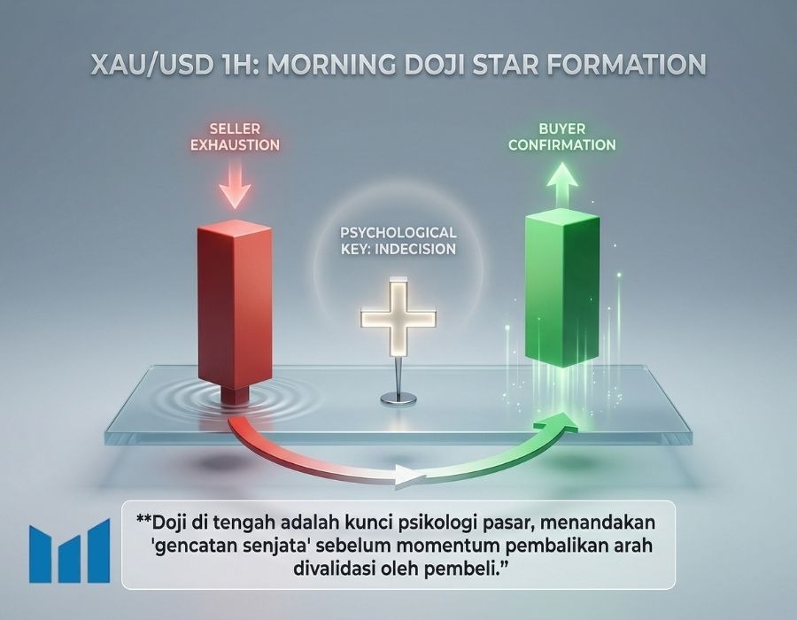 Morning Star Candle Muncul di Gold 1H! Berita Forex 9 April: Sinyal Reversal Bullish Paling Dinanti!