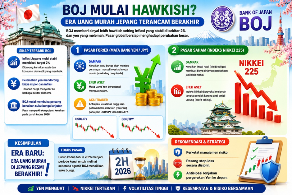 BOJ Mulai Hawkish? Era Uang Murah Jepang Terancam Berakhir