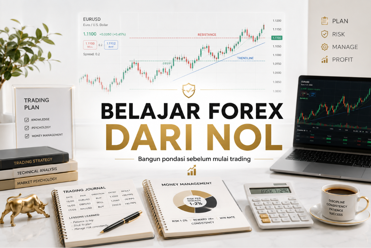 Belajar Forex dari Nol Buat Pemula: Anti Pusing dan Gak Ribet!