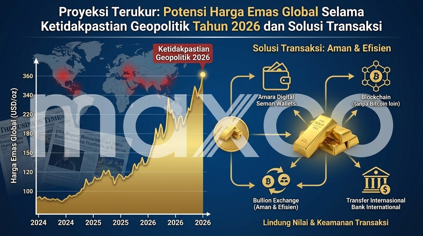 Proyeksi Terukur: Potensi Harga Emas Global Saat Geopolitik 2026 Penuh Ketidakpastian dan Solusi Transaksinya