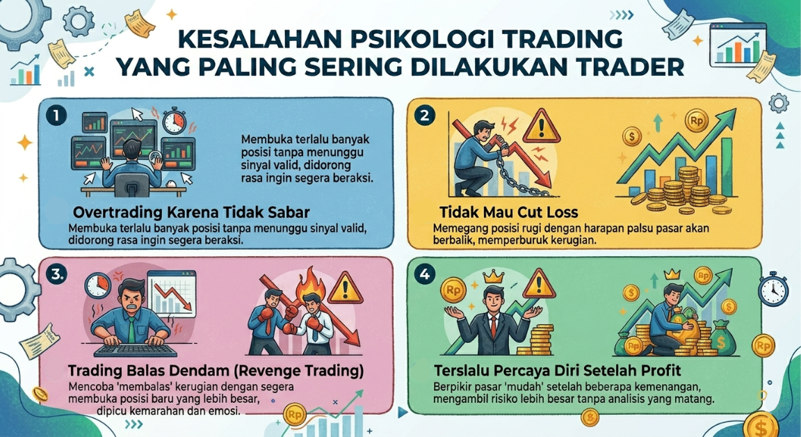 Kesalahan Psikologi Trading Emas yang Paling Sering Dilakukan Trader