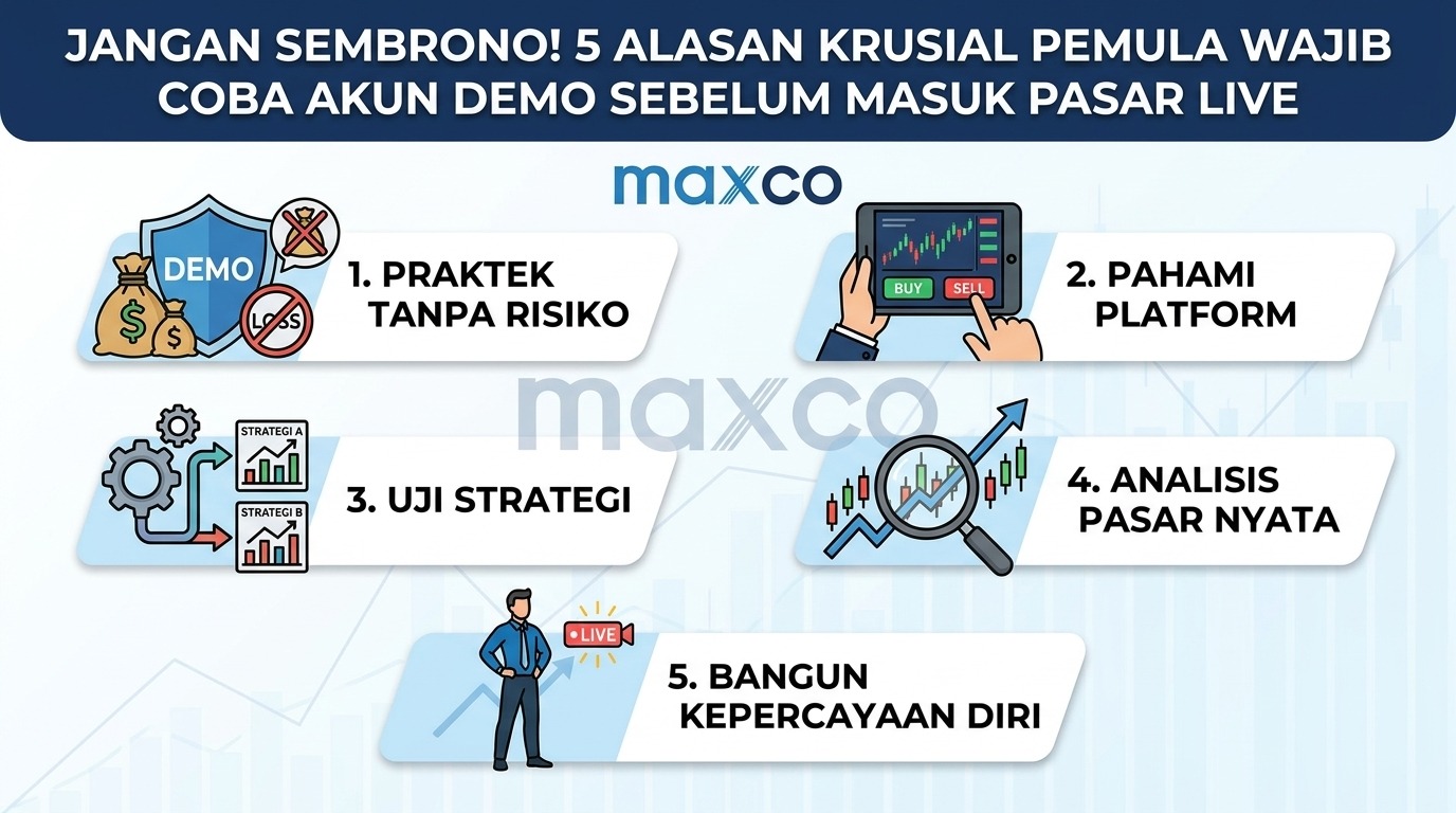 5 Alasan Krusial Pemula Wajib Coba Akun Demo Trading Forex Sebelum Terjun ke Real Marke